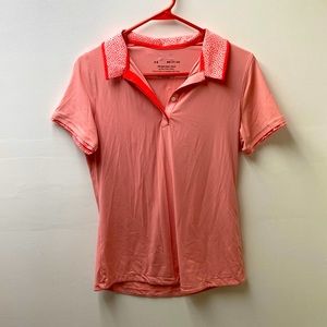 Under Armour peach collard golf tee